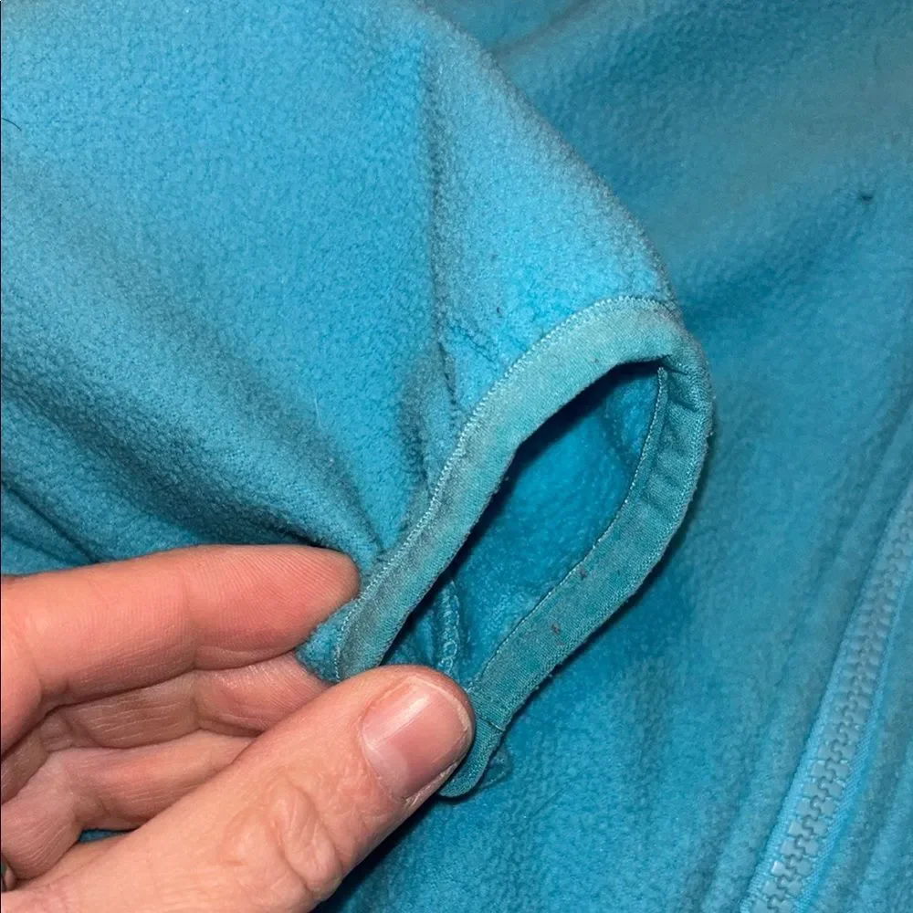 The North Face Blue Fleece Jacket with High Collar